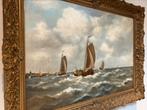 Schitterend werk van A.Hoff botters op Zuiderzee, Antiek en Kunst, Ophalen of Verzenden