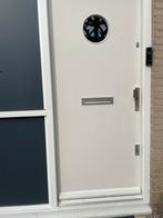 Voordeur met raampje, Doe-het-zelf en Verbouw, Deuren en Horren, Ophalen of Verzenden, Zo goed als nieuw, Buitendeur, 200 tot 215 cm