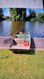 Platbodem 2,5pk (geen 5pk motor mercury), Watersport en Boten, Ophalen, Gebruikt, Aluminium, Benzine