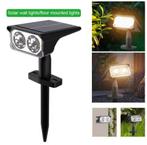 Outdoor Solar LED spot met warm wit licht, Huis en Inrichting, Lampen | Spots, Ophalen, Kunststof, Led, Nieuw