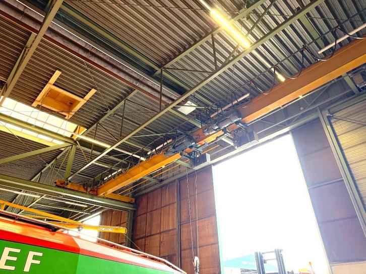 Bovenloopkraan Demag 14.290 mm / 2x4 ton / 1982 / P-takels, Doe-het-zelf en Verbouw, Lieren en Takels, Gebruikt, Elektrisch, Ophalen