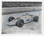 Indianapolis Motor Speedway 1967 Parnelli Jones persfoto, Ophalen of Verzenden, Zo goed als nieuw, Auto's