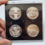 penningen Hannover 2000 EXPO wereldtentoonstelling set van 4, Ophalen of Verzenden, Duitsland, Setje