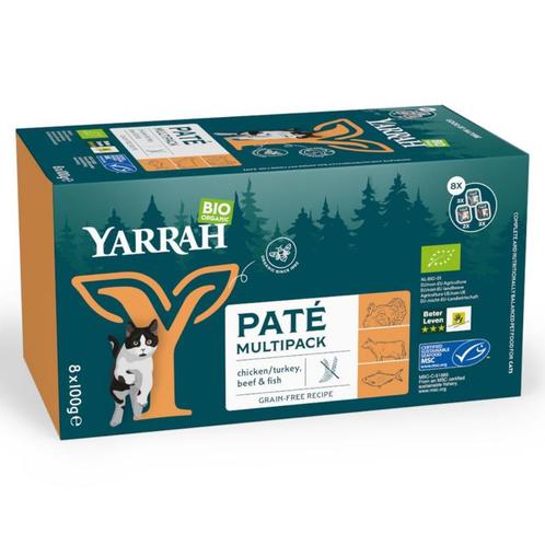 Yarrah Biologisch Kattenvoer Multipack 8+4 kuipjes, Dieren en Toebehoren, Dierenvoeding, Kat, Ophalen