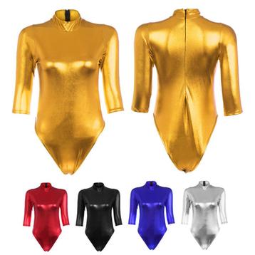 Dames metallic jumpsuit (sexy catsuit wetlook vrouwen pvc) beschikbaar voor biedingen