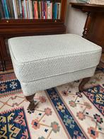 Antieke Queen Ann voetenbank - Farrow & Ball bekleding, Ophalen, Zo goed als nieuw, Rechthoekig, 50 tot 75 cm