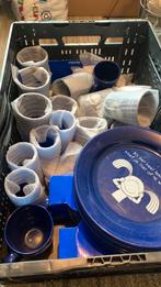 Blue band servies, Huis en Inrichting, Keuken | Servies, Ophalen, Zo goed als nieuw, Porselein, Overige stijlen