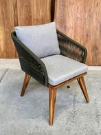 Tuinstoel Marisol teaklook rope olijfgroen | afname min 4st, Ophalen, Nieuw, Hout