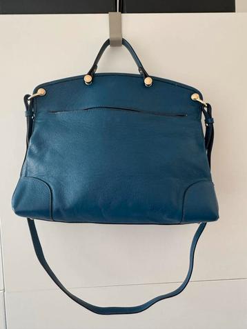 Furla Piper Blauwe Leren Handtas beschikbaar voor biedingen