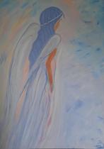 Groot schilderij ''ENGEL'' (v maker ARTSTREET), Oorspronkelijke maker, Nieuw, 125 cm of meer, Ophalen of Verzenden