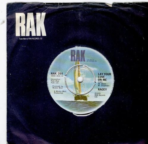 Racey - lay your love on me, Cd's en Dvd's, Vinyl Singles, Gebruikt, Single, Pop, 7 inch, Ophalen of Verzenden