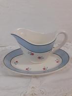 Sarreguemines - France - aardewerk juskom met onderschotel, Ophalen of Verzenden