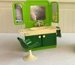 Vintage Fleur Barbie Kapsalon / wasmeubel badkamer met stoel, Kinderen en Baby's, Speelgoed | Poppen, Ophalen of Verzenden, Gebruikt