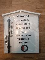 Feyenoord bord met thermometer, Ophalen of Verzenden, Feyenoord