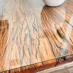 Houten Salontafel 100x100 cm, Huis en Inrichting, Tafels | Salontafels, 100 tot 150 cm, Vierkant, Ophalen of Verzenden, Zo goed als nieuw