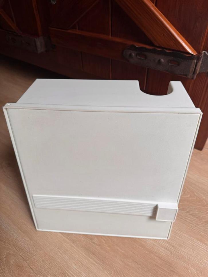 Vintage Wit Toiletkastje Badkamer, Huis en Inrichting, Badkamer | Badkamermeubels, Gebruikt, Overige typen, Minder dan 100 cm