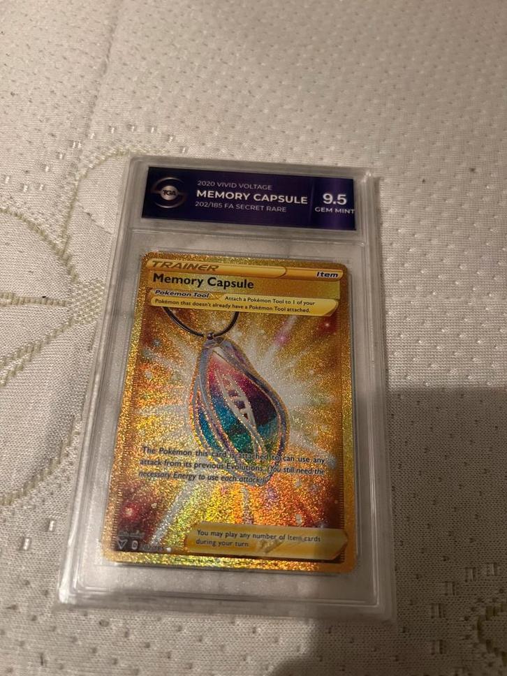 Pokémon Kaart - Memory Capsule 202/185 - PSA 9.5, Verzamelen, Poppetjes en Figuurtjes, Ophalen of Verzenden