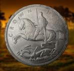 **  1935  - Engeland  - 1 Crown - ZILVER  **, Verzenden, Overige landen, Losse munt, Zilver