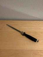 Aanzetstaal / slijpstaaf om zelf uw messen te slijpen. 30 cm, Ophalen of Verzenden, Gebruikt
