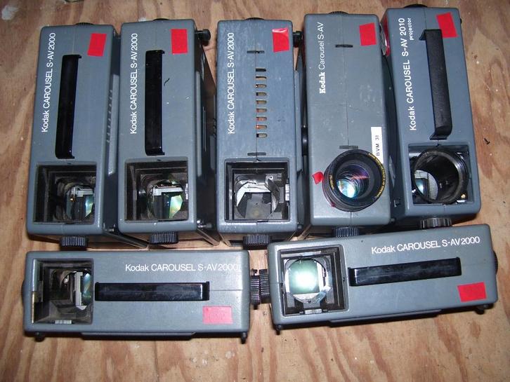 7 Kodak carousel projectoren (defect), Audio, Tv en Foto, Diaprojectors, Niet werkend, Ophalen