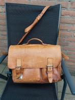 Vintage Leren schooltas - Original Ruitertassen, Sieraden, Tassen en Uiterlijk, Tassen | Schooltassen, Gebruikt, Bruin, Aktetas of Boekentas