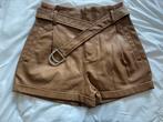 Leather short, Kleding | Dames, Ophalen, Bruin, Zo goed als nieuw, Maat 36 (S)