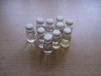 10 parfumflesjes met inhoud, Ophalen of Verzenden, Gebruikt, Parfumfles, Gevuld