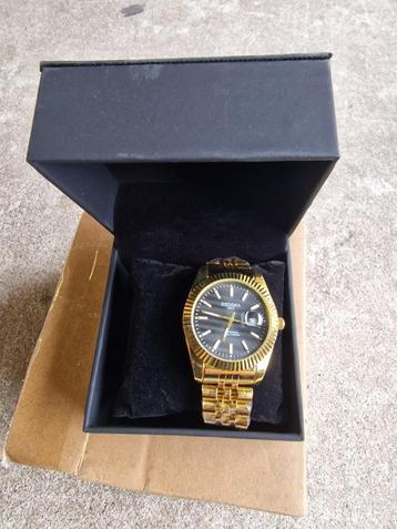 Luxe Gouden Quartz Horloge Waterdicht Heren Horloge 38Mm Roe beschikbaar voor biedingen