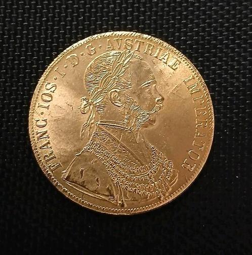 Oostenrijk 4 Ducat Franz Joseph 1890 Goud vergulding naslag, Postzegels en Munten, Munten | Europa | Euromunten, Losse munt, Overige waardes