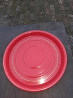 Rood emaille onderbord van 26,5 cm, Ophalen of Verzenden
