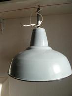 Retro vintage jaren 60 geëmailleerde industrie lamp, Ophalen of Verzenden, Gebruikt, Metaal, Minder dan 50 cm