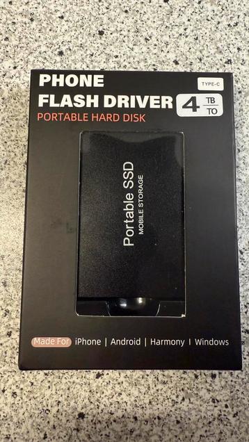 4TB SSD Hoge Snelheid Externe Harde Schijf beschikbaar voor biedingen