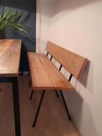 Steigerhouten bank keukentafel of terras 3-persoons, Ophalen, Minder dan 75 cm, 150 tot 200 cm, Driepersoons