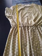 Polke dots jurk  kaki wit XL, Ophalen of Verzenden, Nieuw, Wit, Jurk
