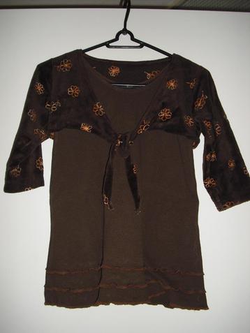 JURK met BOLERO (set), Mt 104 - 110, bruin beschikbaar voor biedingen
