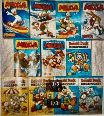 Complete set Donald Duck zomer winter mega pocket 1 t/m 11! beschikbaar voor biedingen