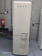 Smeg koelkast Crème no frost, Witgoed en Apparatuur, 200 liter of meer, 60 cm of meer, Met aparte vriezer, Zo goed als nieuw