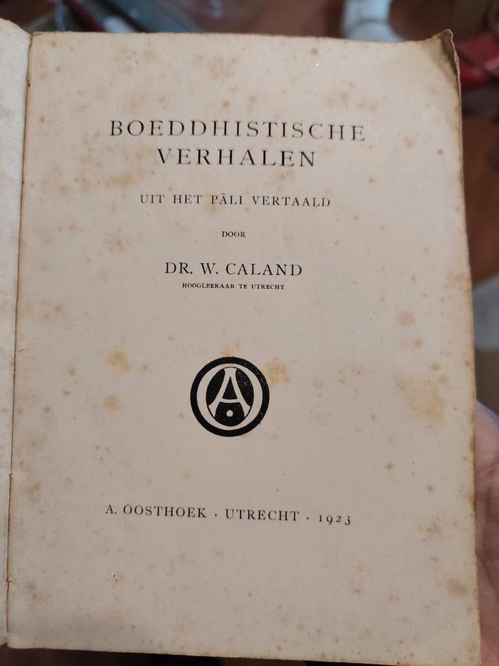 Boeddhistische Verhalen - Dr. W. Caland, Boeken, Godsdienst en Theologie, Gelezen, Boeddhisme, Ophalen of Verzenden