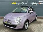 Fiat 500 C 1.2 Lounge Cabrio *purple metallic *in topstaat, Gebruikt, Cabriolet, 4 stoelen, Leder en Stof