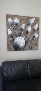 Groot Canvas Schilderij - Tulpen, Antiek en Kunst, Kunst | Schilderijen | Abstract, Ophalen