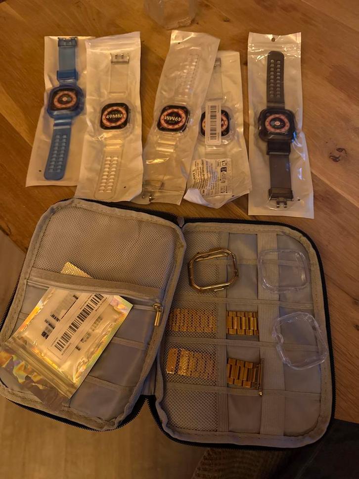 Apple Watch Ultra Bandjes, Hoesjes & Glas - Nieuw, Telecommunicatie, Mobiele telefoons | Toebehoren en Onderdelen, Nieuw, Apple iPhone