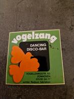 3127 Vintage Vogelzang Disco-Bar Sticker, Ophalen of Verzenden, Gebruikt, Overige typen