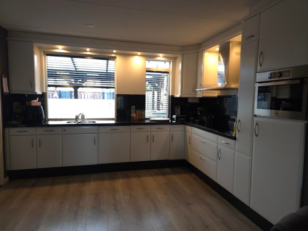 Keuken met mooi graniet blad, Ophalen of Verzenden, Gebruikt, Graniet of Steen, Hoekkeuken