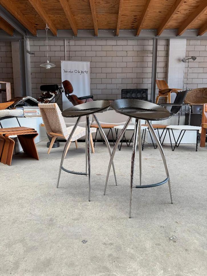 Magis Lyra barkruk by Sigurdur Thorsteinsson (more in stock), Huis en Inrichting, Barkrukken, Gebruikt, 60 tot 90 cm, Hout, Metaal