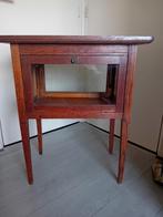 Schitterend oud theekastje met 4 kleppen., Antiek en Kunst, Antiek | Meubels | Kasten, Ophalen of Verzenden