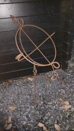 Vintage metalen zonnewijzer - roestkleur, Tuin en Terras, Ophalen, Gebruikt, Metaal, Overige typen