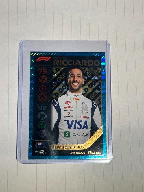 2 daniel riccardo mga 9 kaarten turbo attax 2024 f1, Hobby en Vrije tijd, Stickers en Plaatjes, Zo goed als nieuw, Meerdere plaatjes