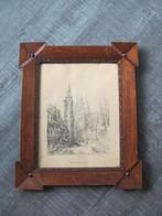 Ernest George (1839-1922) Rue Saint-Martin a Tournai Doornik, Antiek en Kunst, Ophalen of Verzenden