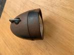 Oude FietsKoplamp Een Mooi Verweerd Patina Groot en Dimlicht, Ophalen, Gebruikt, Oldtimer, Verlichting