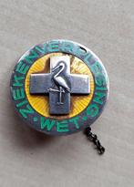 Den Haag zilver Vepleegster speld broche Ooievaar, Verzamelen, Speldjes, Pins en Buttons, Gebruikt, Niet vindbaar, Niet vindbaar